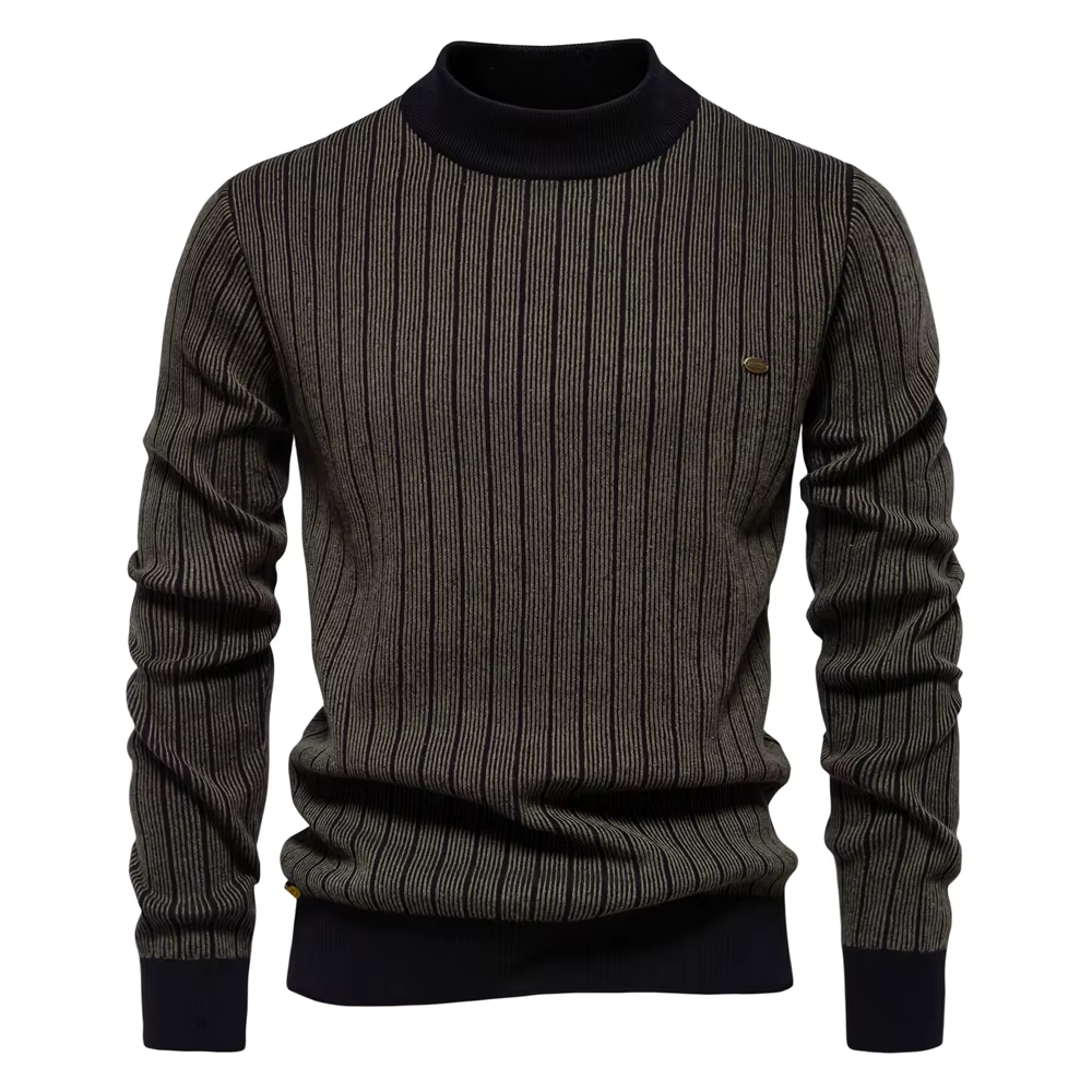 ModeGeist | Streifenpullover für Elegante Wintertage