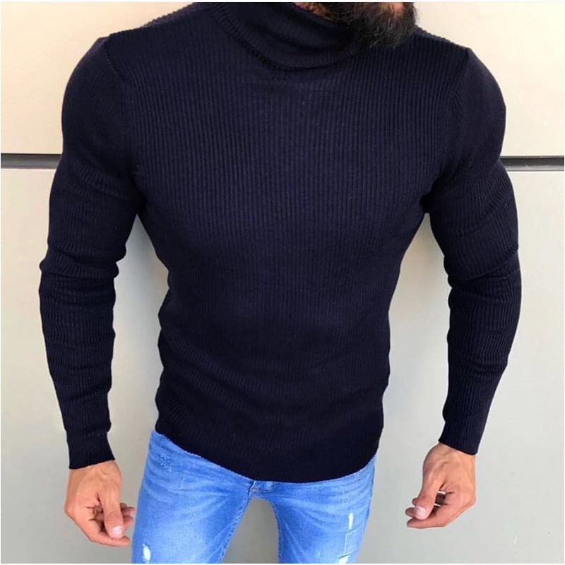 Herren Hochwertiger Strickrollkragenpullover ModeGeist