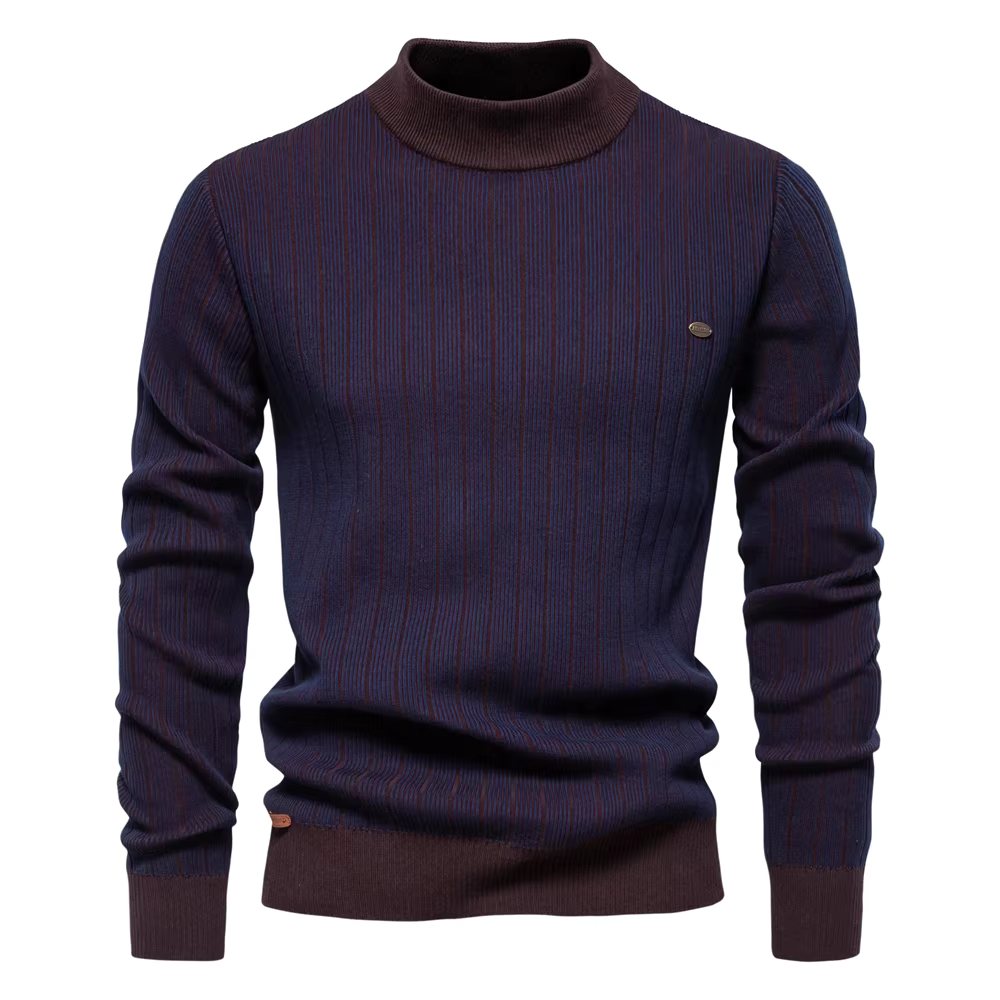 ModeGeist | Streifenpullover für Elegante Wintertage