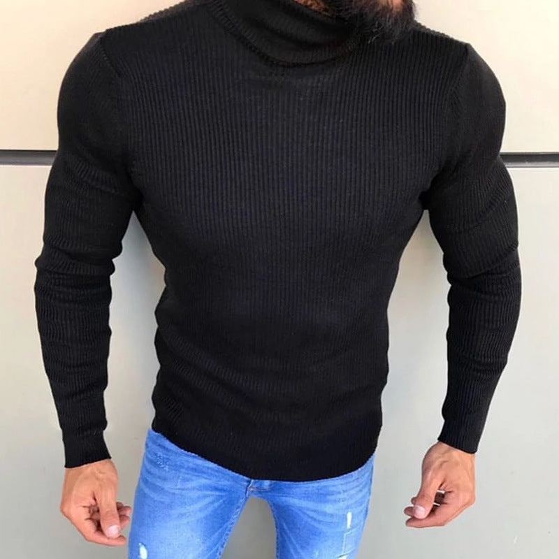 Herren Hochwertiger Strickrollkragenpullover ModeGeist