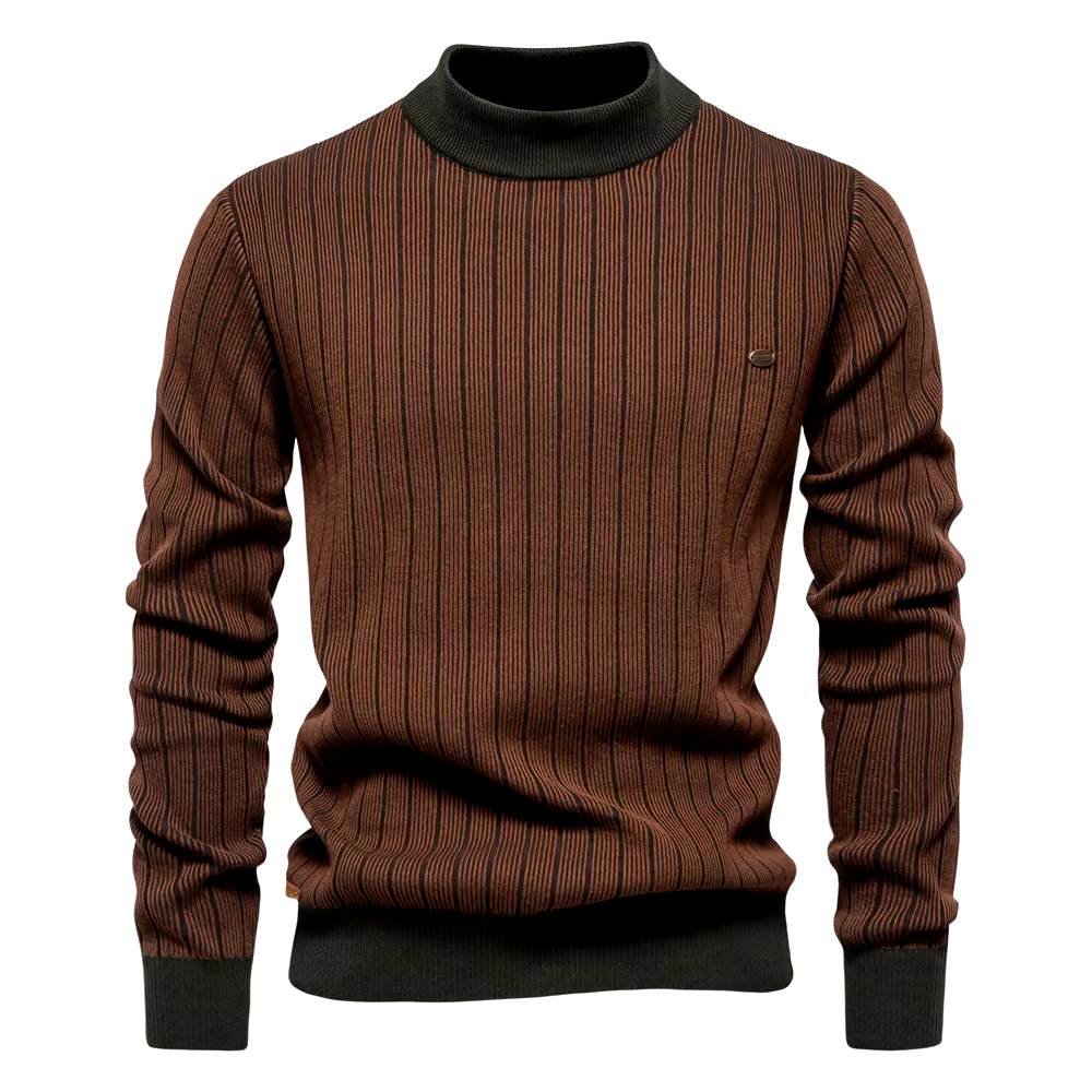 ModeGeist | Streifenpullover für Elegante Wintertage