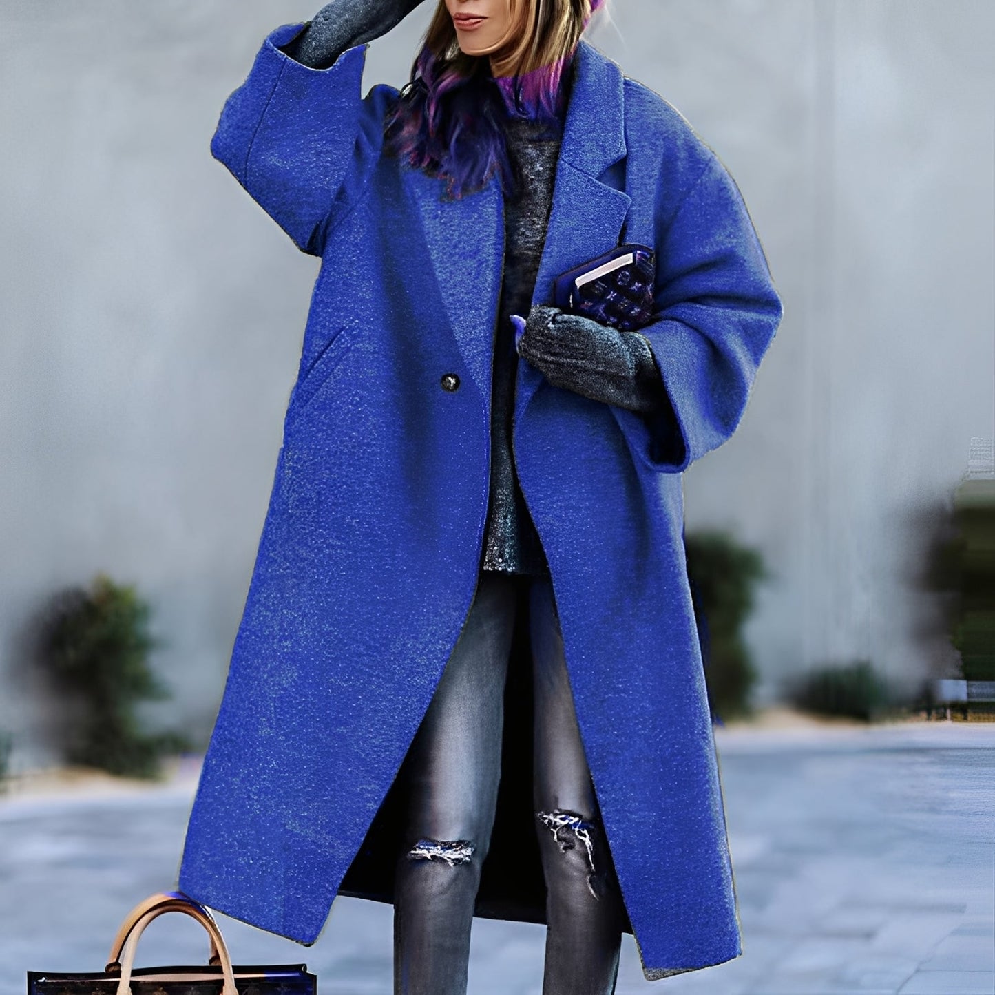 ModeGeist | Eleganter, klassischer, lockerer Mantel für Frauen
