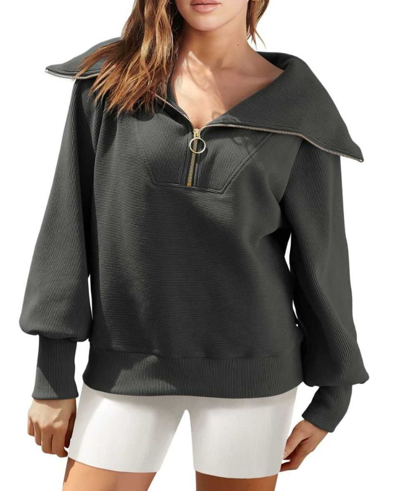 ModeGeist | Halbreißverschluss Vielseitiger Pullover