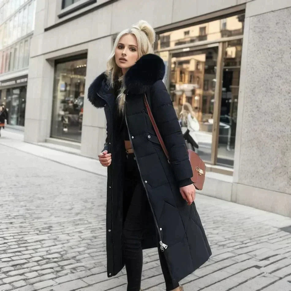 ModeGeist | Fell Trenchcoat Weiß Schick und Warm