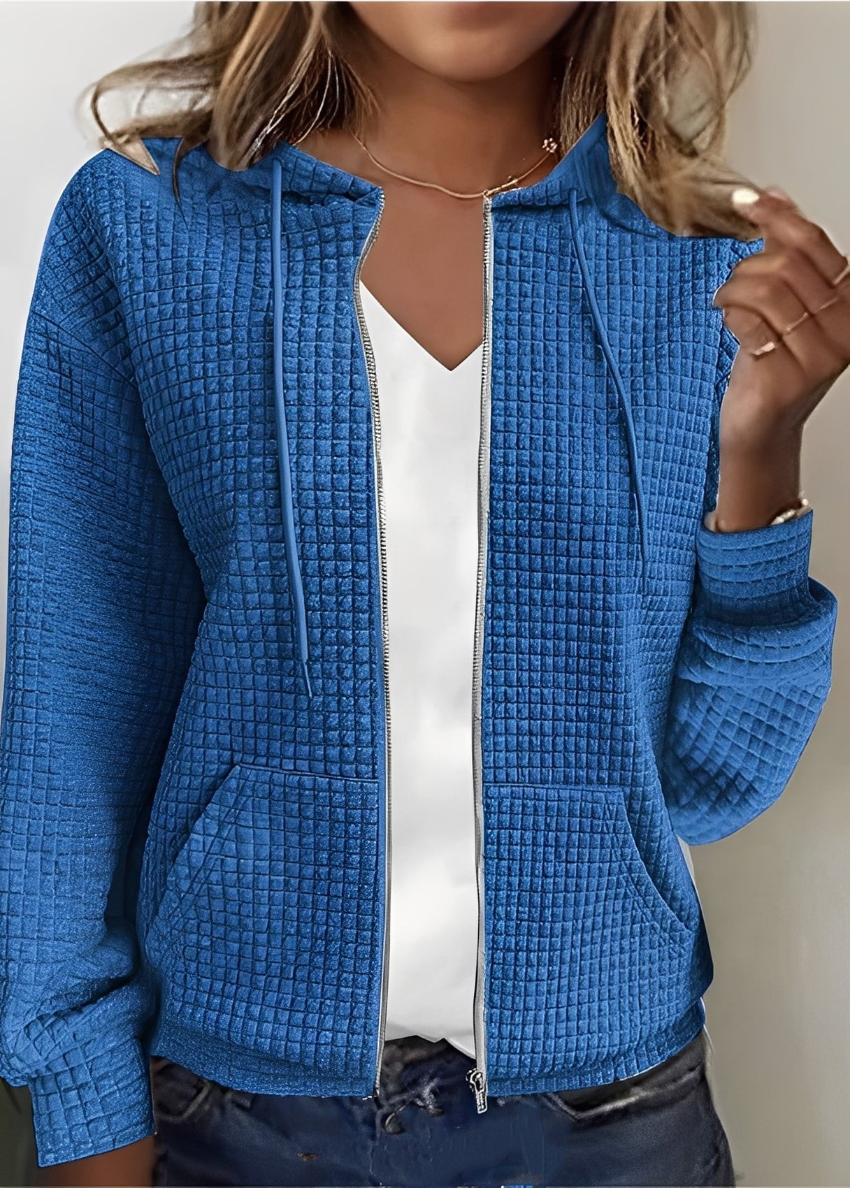 ModeGeist | Stylischer Cardigan mit Kapuze und Taschen für Frauen