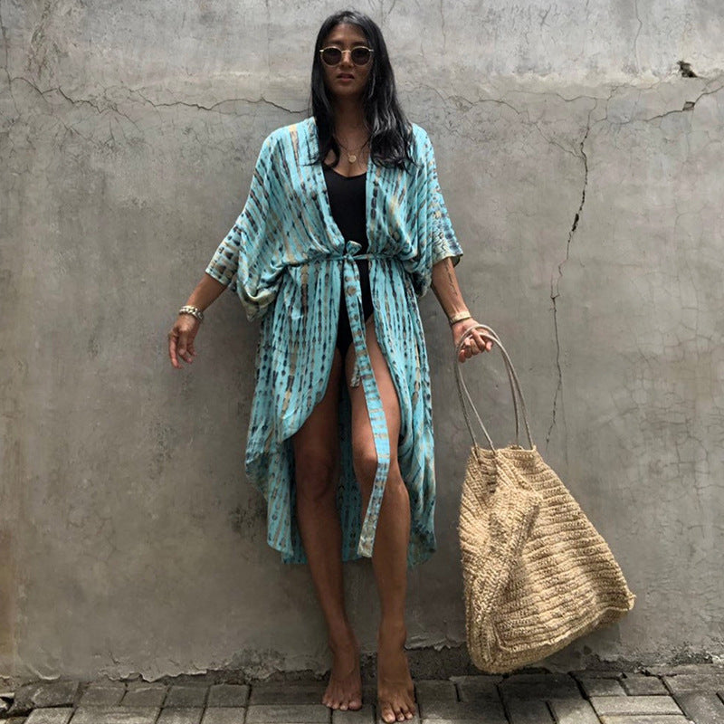ModeGeist | Glamouröse Sonnenschutz Resort Strandkleid Cover Up