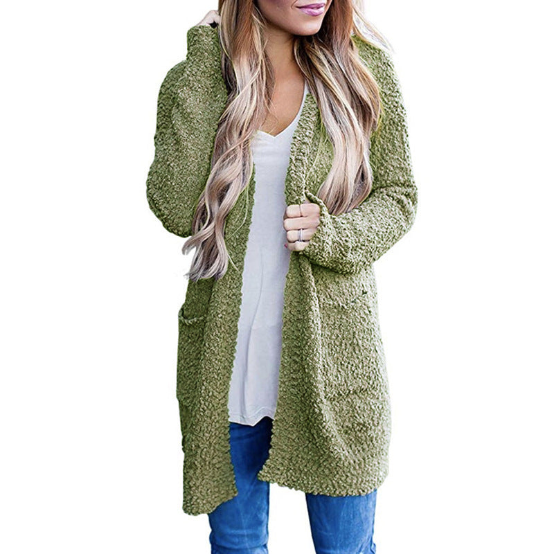 Damen Kuscheliger Strickmantel ModeGeist