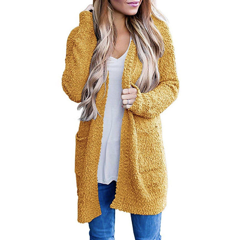 Damen Kuscheliger Strickmantel ModeGeist