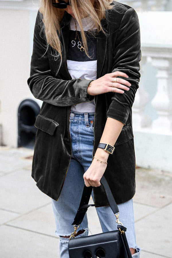 ModeGeist | Blazer aus Samt im Streetstyle