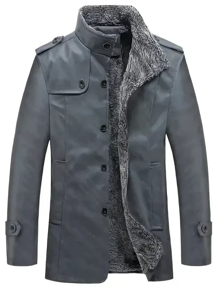 ModeGeist | Herren Lederjacke mit Fleecefutter
