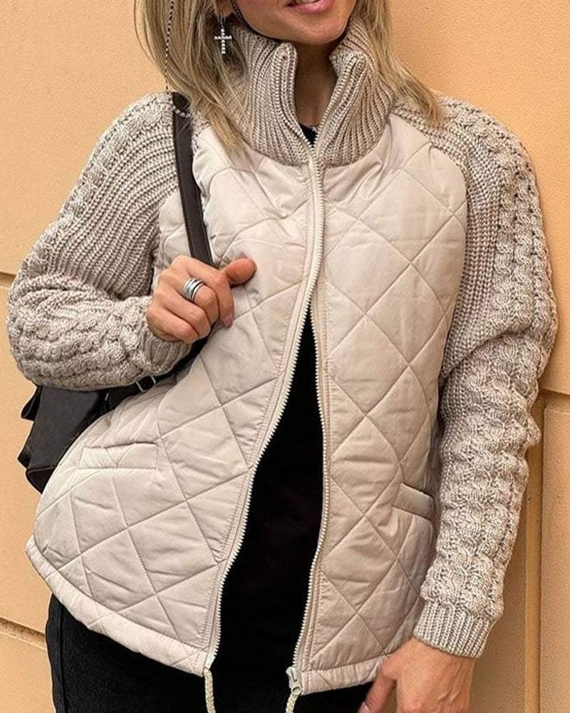ModeGeist | Legere Strickjacke mit Reißverschluss