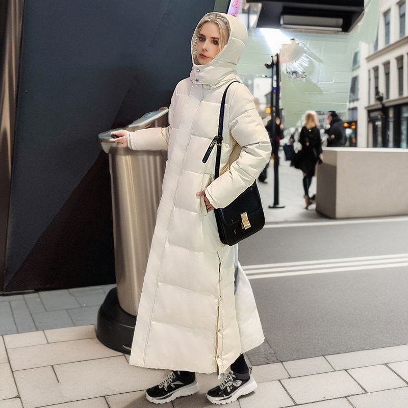 ModeGeist | Warme Gefütterte Damen Pufferjacke mit Kapuze