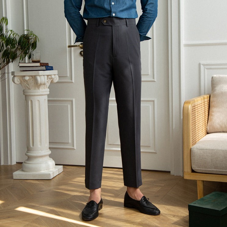 Allesio - Elegantes, bügelleichtes Modell: Hose mit geradem Schnitt