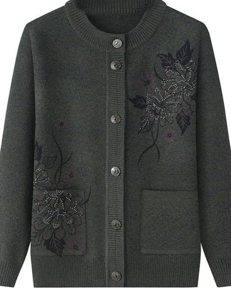 ModeGeist | Floral Charm Strickjacke