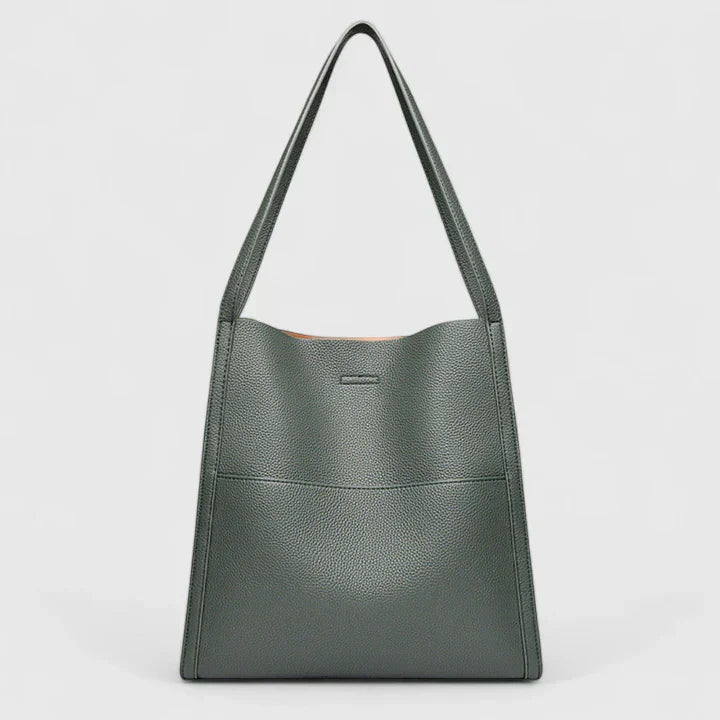 MODEGEIST Damen Strukturierte Handtasche Reißverschluss Innentaschen Schwarz