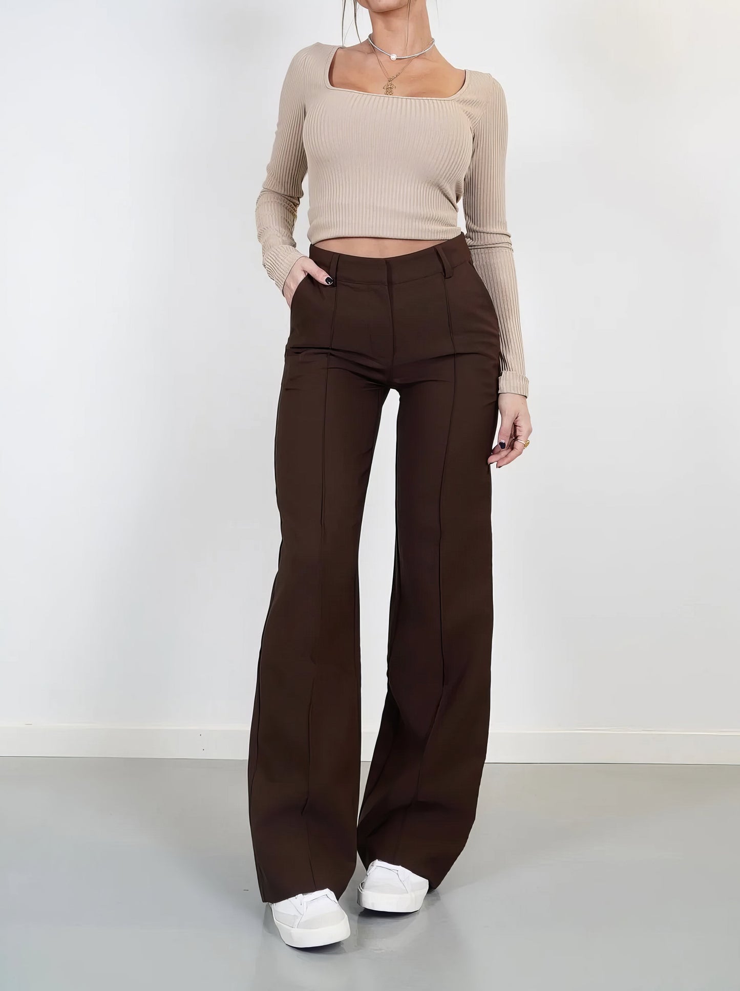 ModeGeist | Taille Damenhose mit Gerader Passform