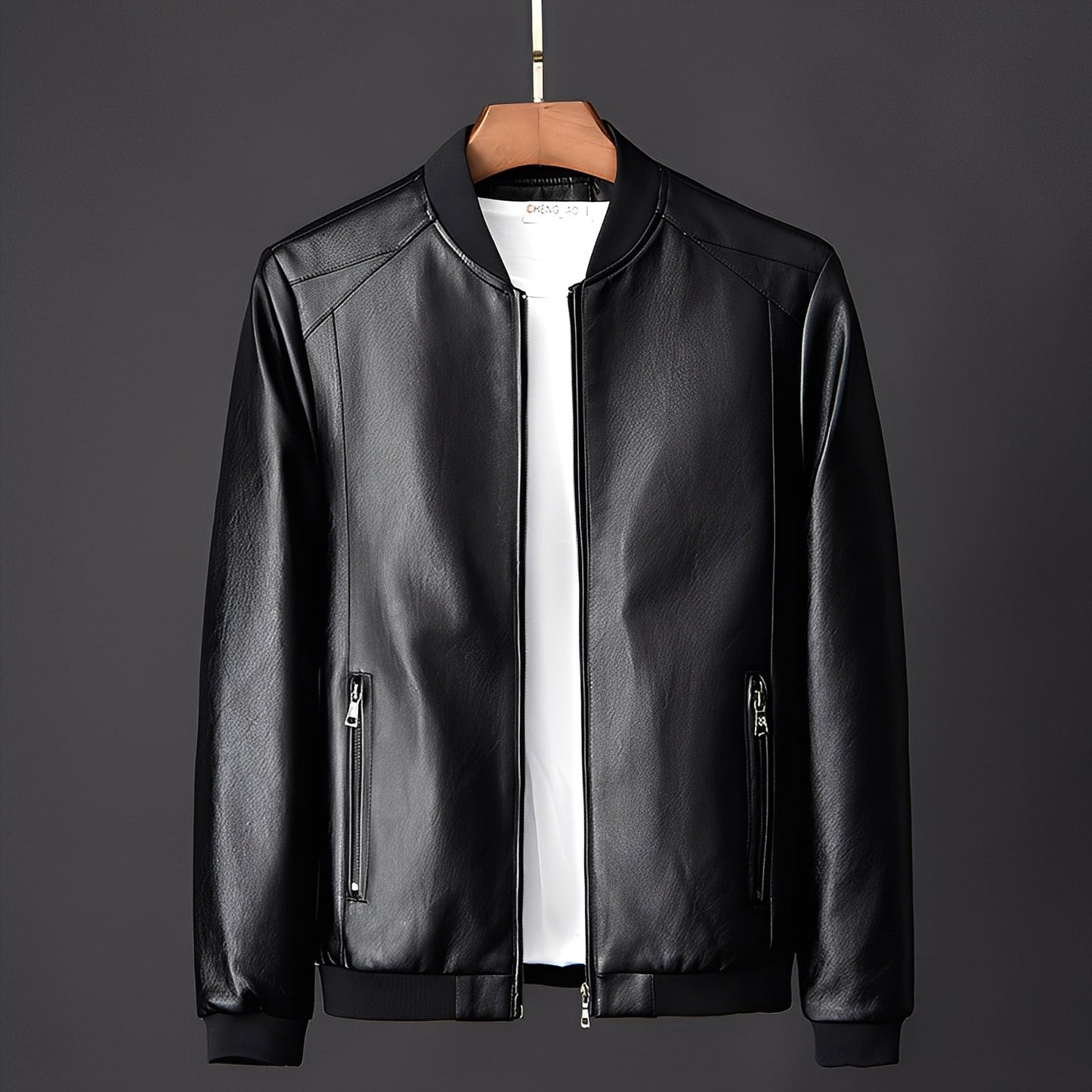 ModeGeist | Stylische Biker-Lederjacke für Männer