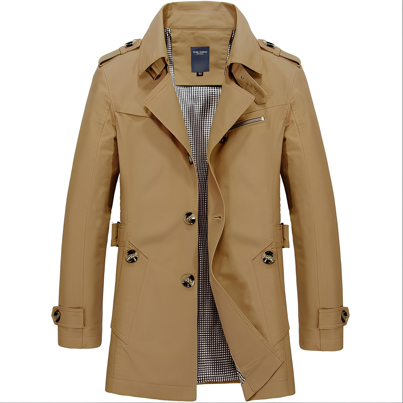 ModeGeist | Lässige Mid-Länge Windjacke für Männer