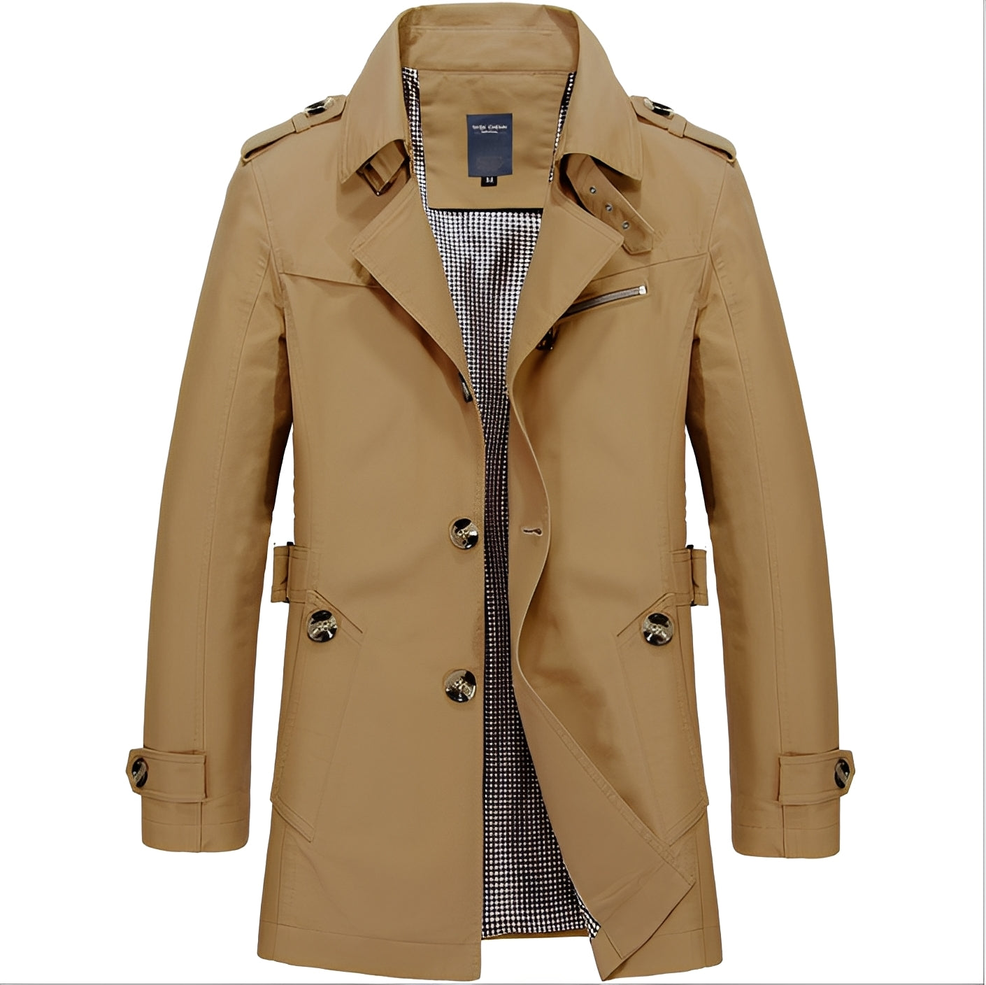 ModeGeist | Eleganter Windbreaker Trenchcoat für Männer