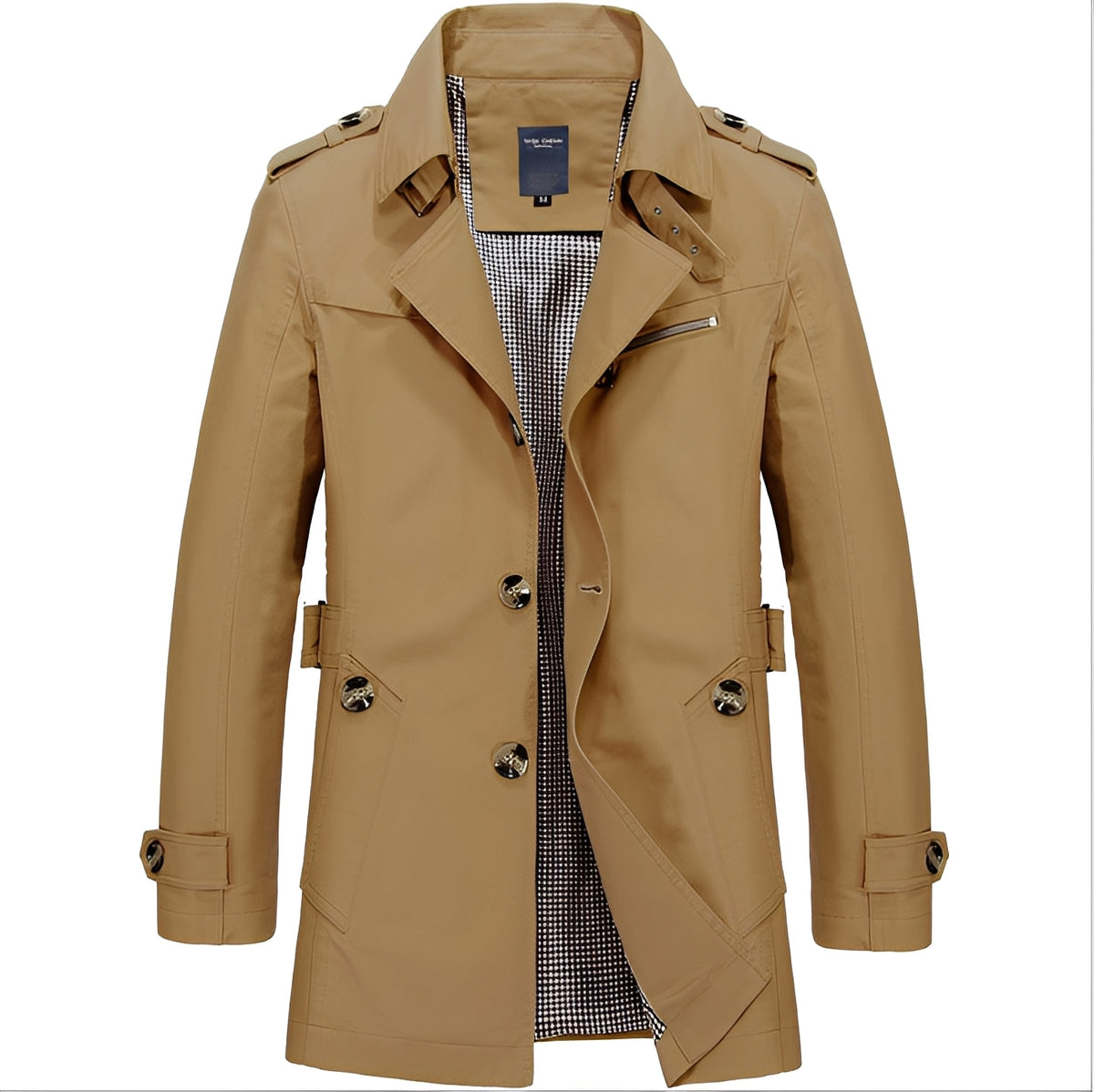 ModeGeist | Eleganter Windbreaker Trenchcoat für Männer