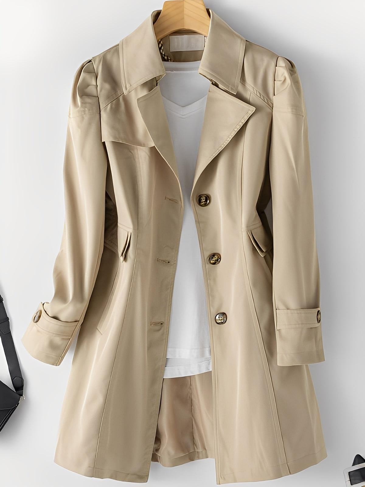 ModeGeist | Lässiger Cashmere-Trenchcoat für Frauen