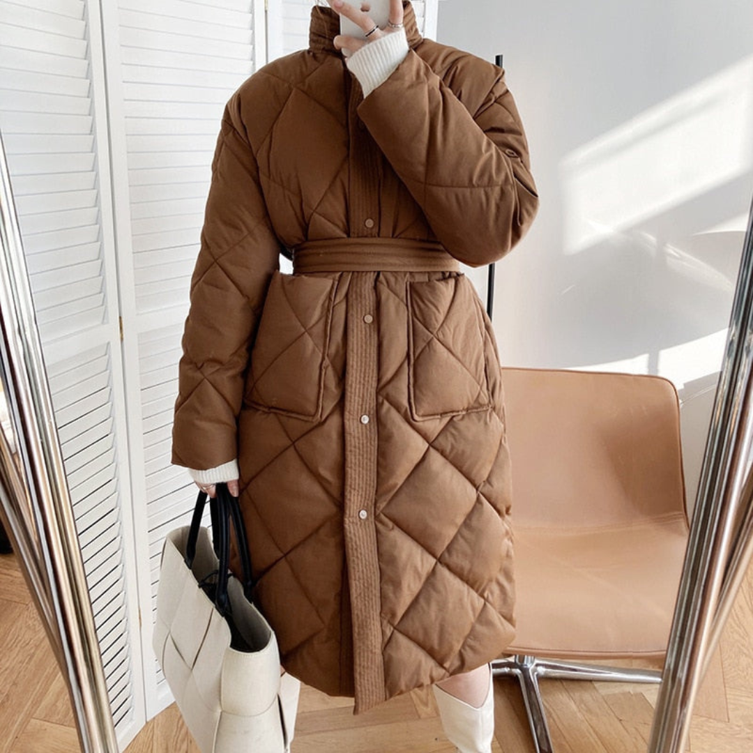 ModeGeist | Winter Steppmantel für Frauen Warm