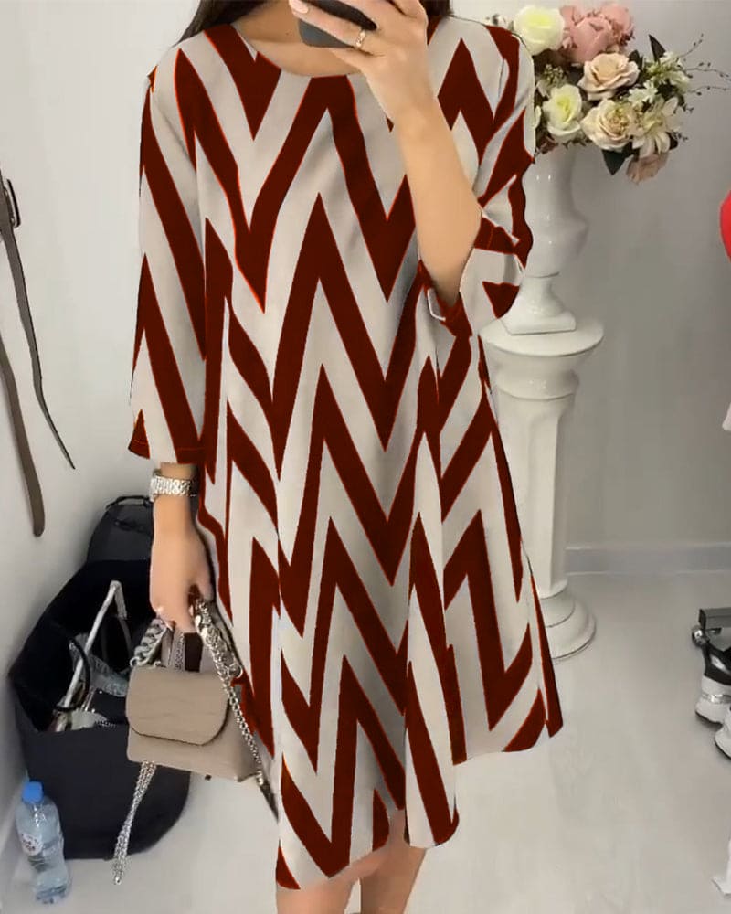 Schickes bedrucktes Kleid Dasha