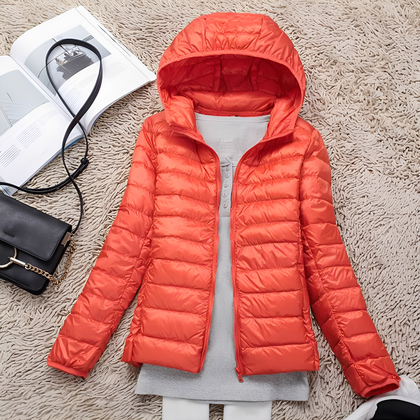 ModeGeist | Lässige Slim Down-Jacke für Frauen