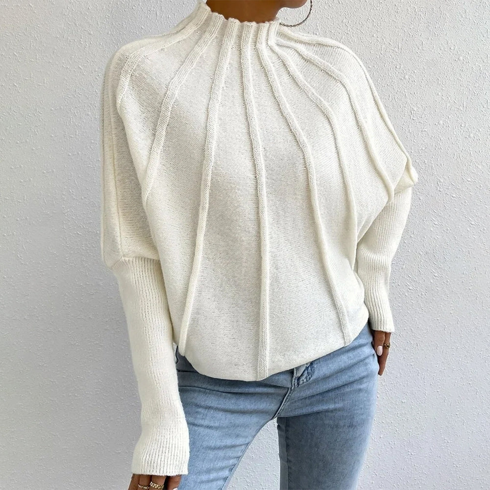 ModeGeist | Kaschmir-Strickpullover mit Fledermausärmeln