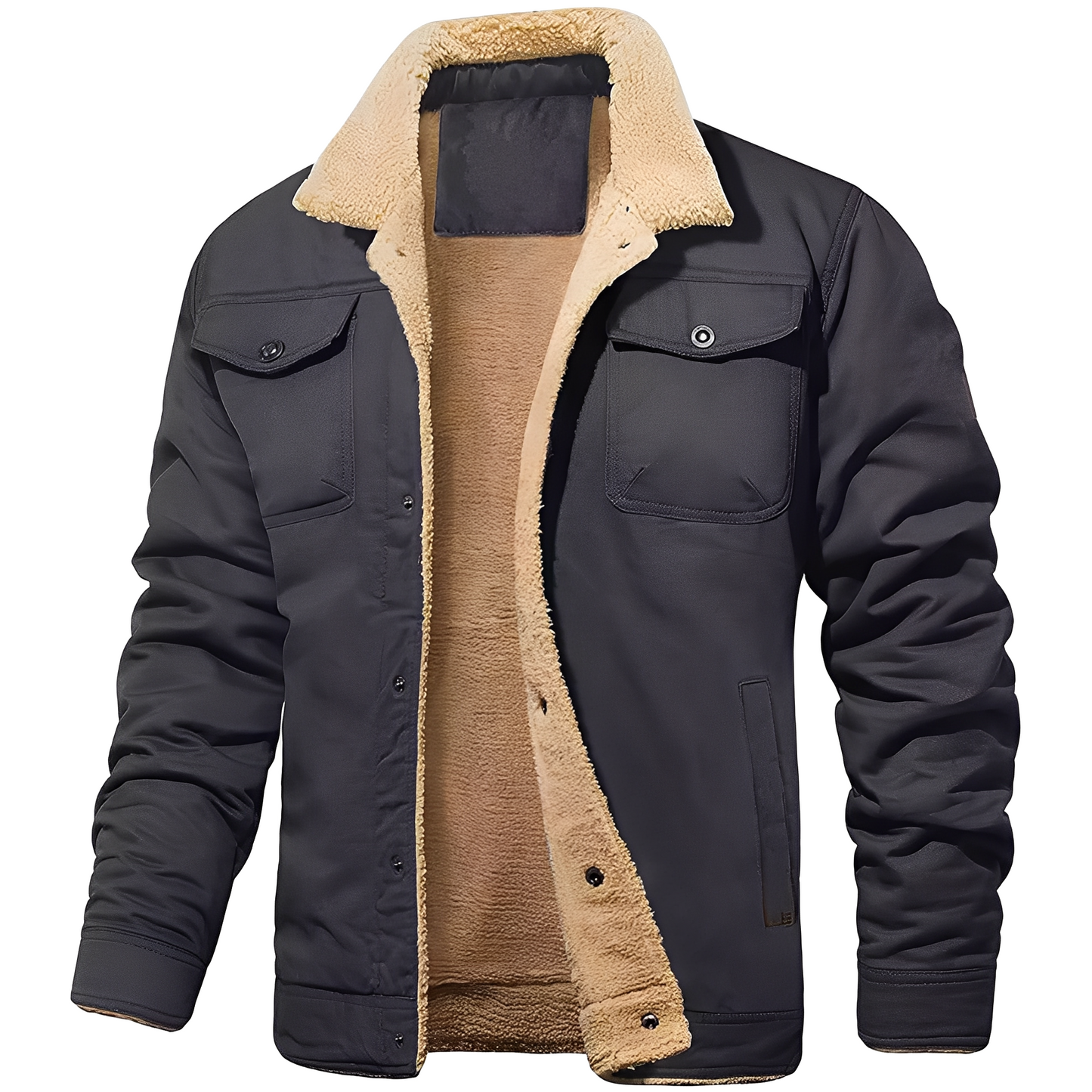 ModeGeist | Freizeitjacke aus Fleece-Twill für Herren