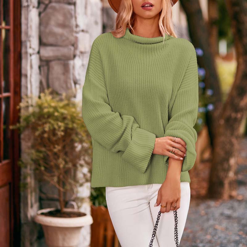 ModeGeist | Oversized Rollkragenpullover Baumwolle Bequem und Stilvoll