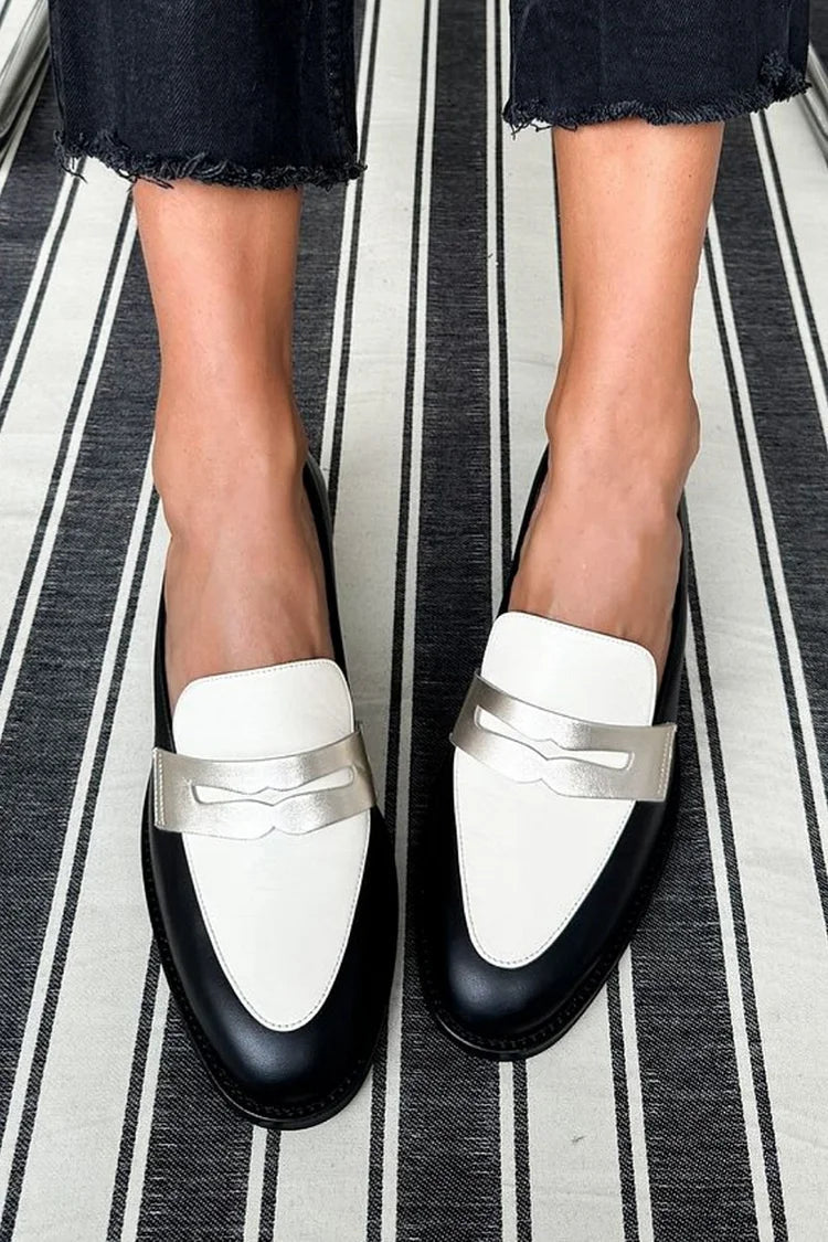 MODEGEIST Damen Slipper Monochrome Slip-On Design Elegant