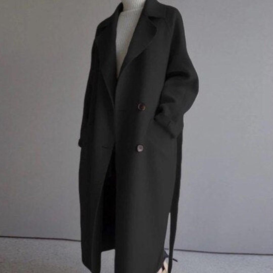 ModeGeist | Damen Warme Trench Mantel - Langarm
