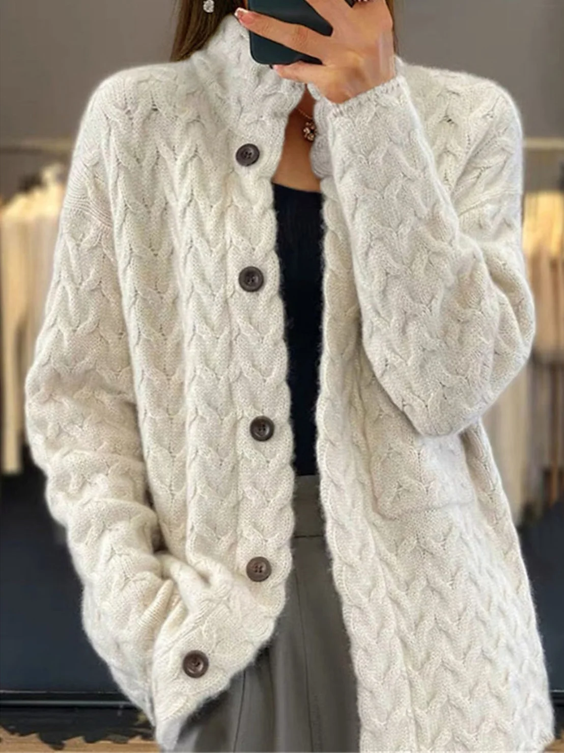ModeGeist | Damen Cardigan Elegant und Lässig Komfort und Eleganz Im Alltag