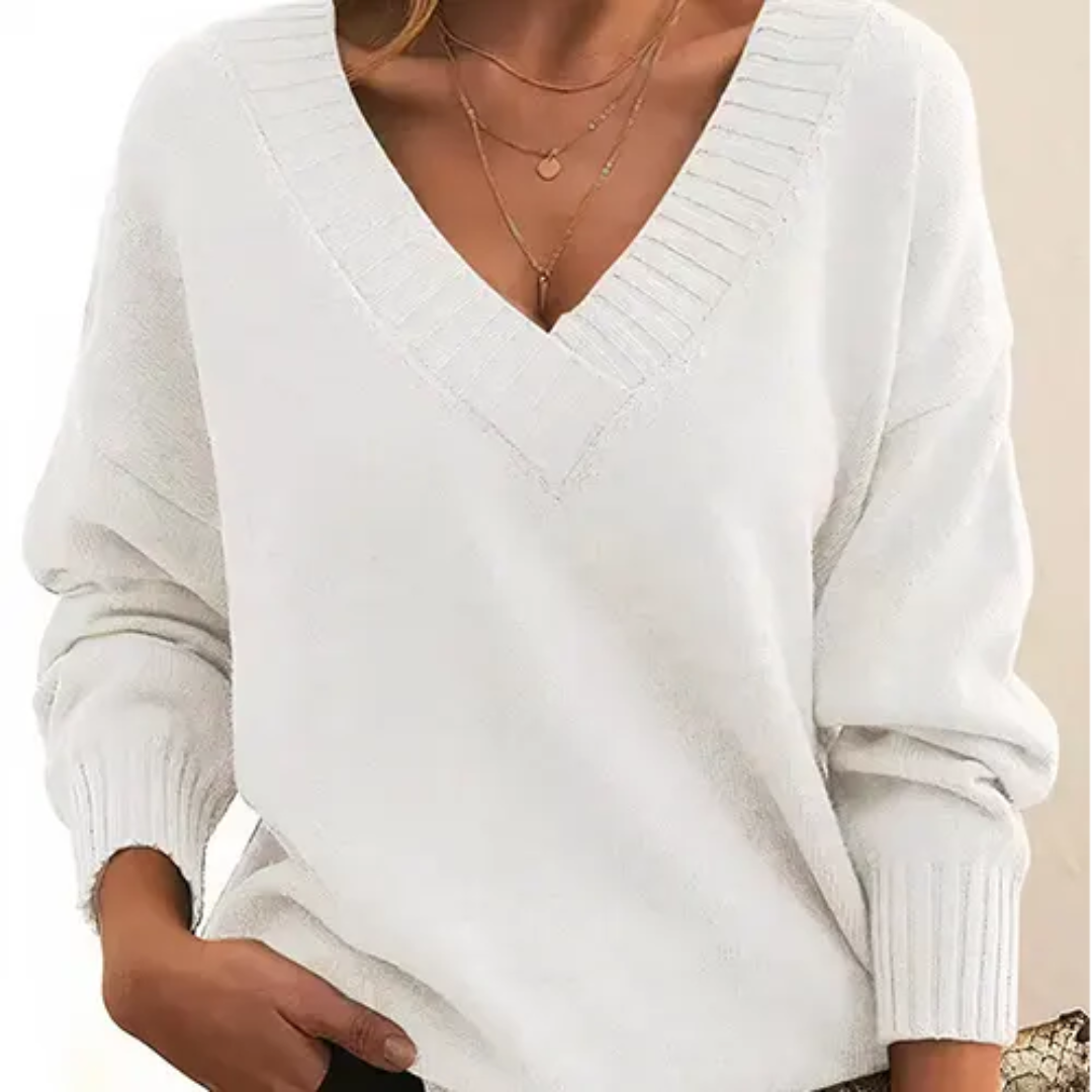 ModeGeist | Pullover Winter V-Ausschnitt für Frauen