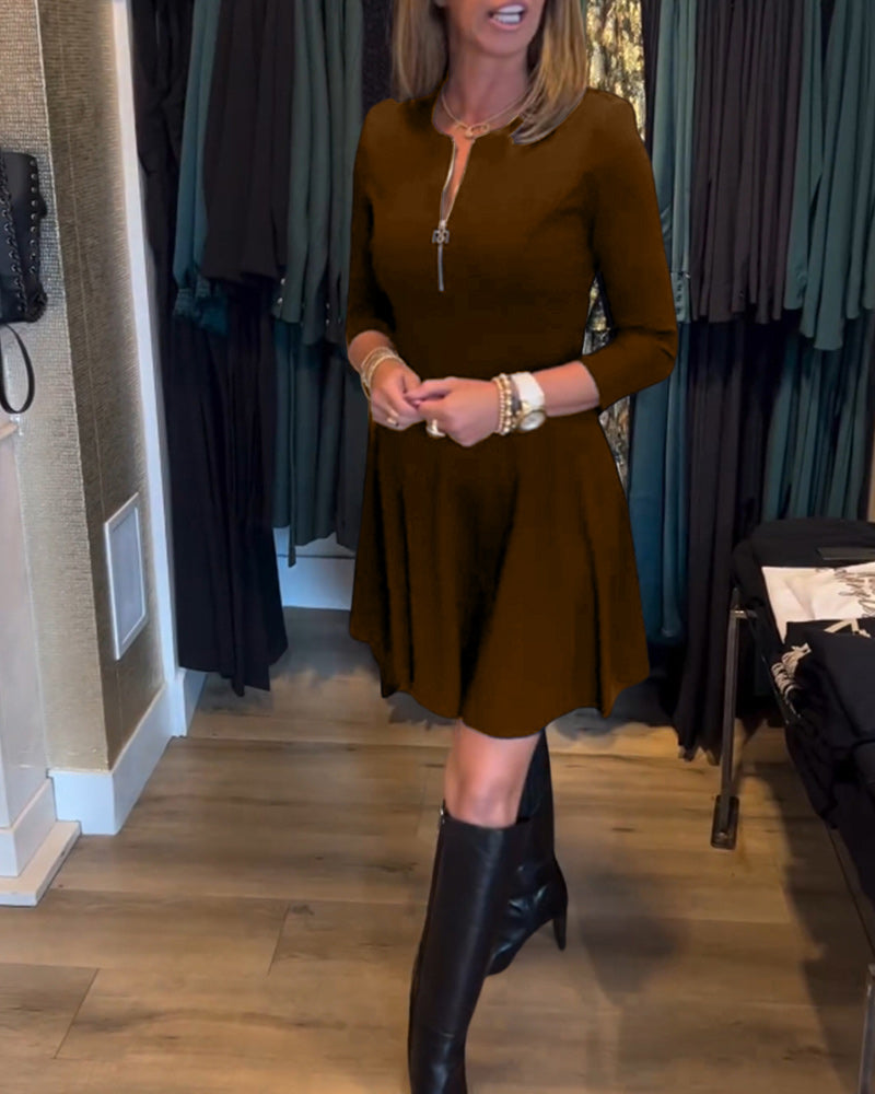 Schickes Reißverschluss-Kleid - Sharyn
