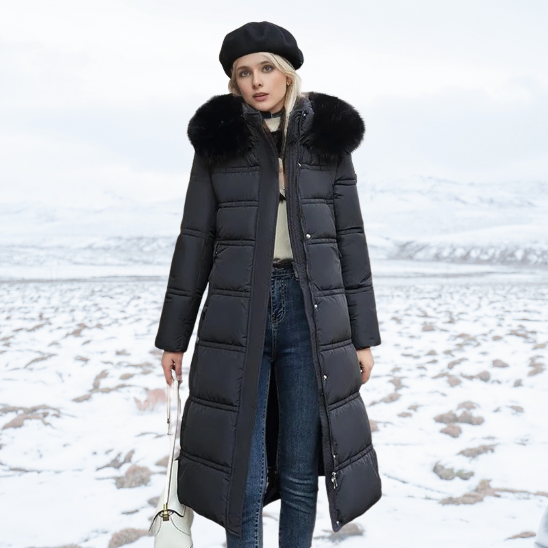 ModeGeist | Winter Lange für Frauen mit Tailliertem Schnitt und Langen Ärmeln Ideal für Die Kalte Jahreszeit