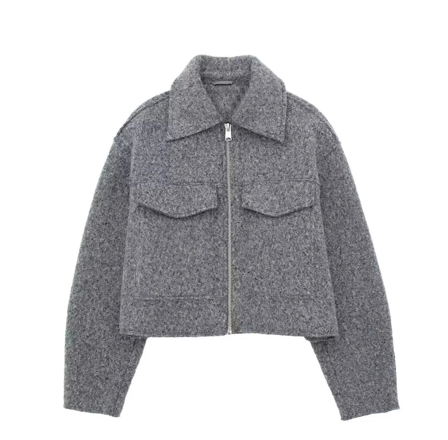 Damen Bomberjacke Agathe: warmer Mantel mit Taschen und stylischer, komfortabler Passform