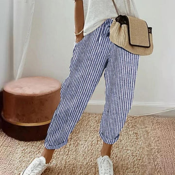 Naeva Freizeit Hose mit vertikalen Streifen
