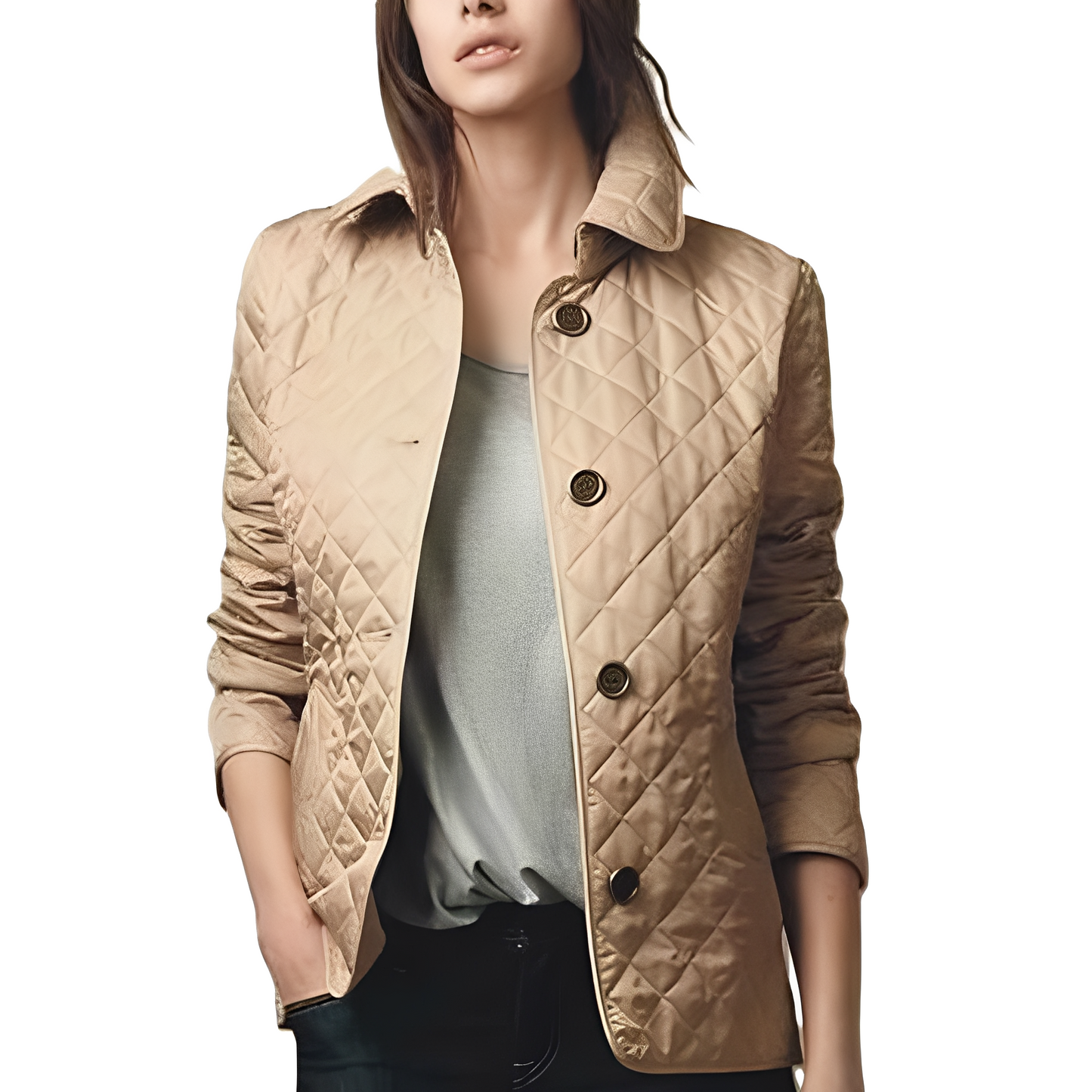 ModeGeist | Warme, taillierte Jacke für Frauen