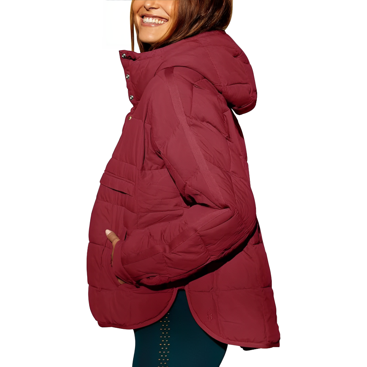 Grier: Einfache, gesteppte Kapuzenjacke