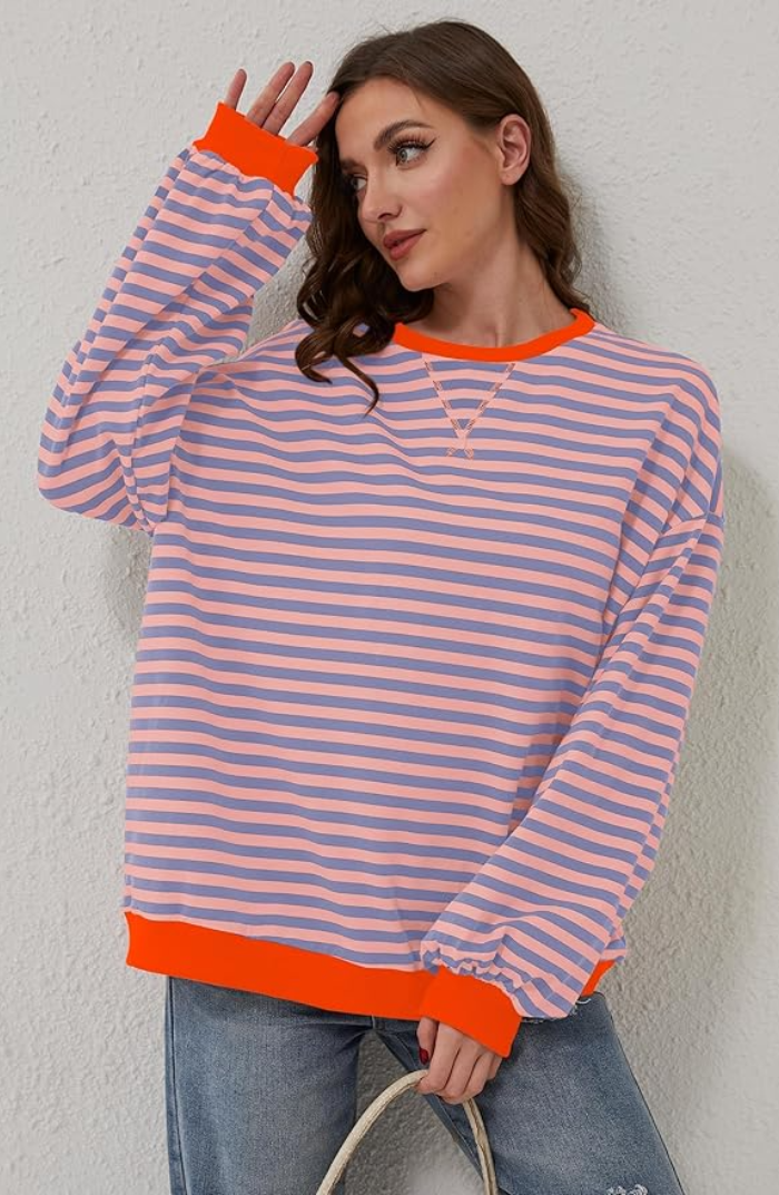 Fudus Oversized Striped Jersey