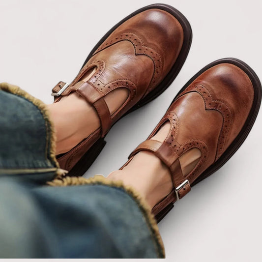 MODEGEIST Damen Mary Jane Schuhe Klassisch Komfort