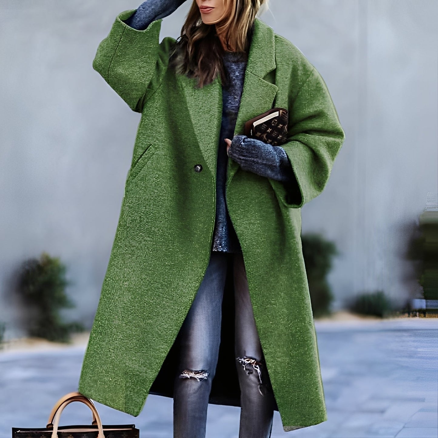 ModeGeist | Eleganter, klassischer, lockerer Mantel für Frauen