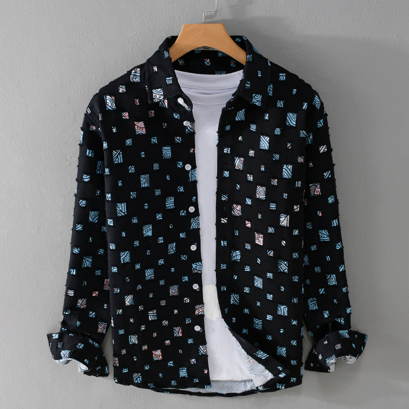Baumwoll-Denim Hemd für Herren von Tedor
