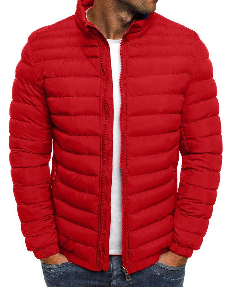 ModeGeist | Einfarbige Jacke mit Stehkragen in verschiedenen Farben