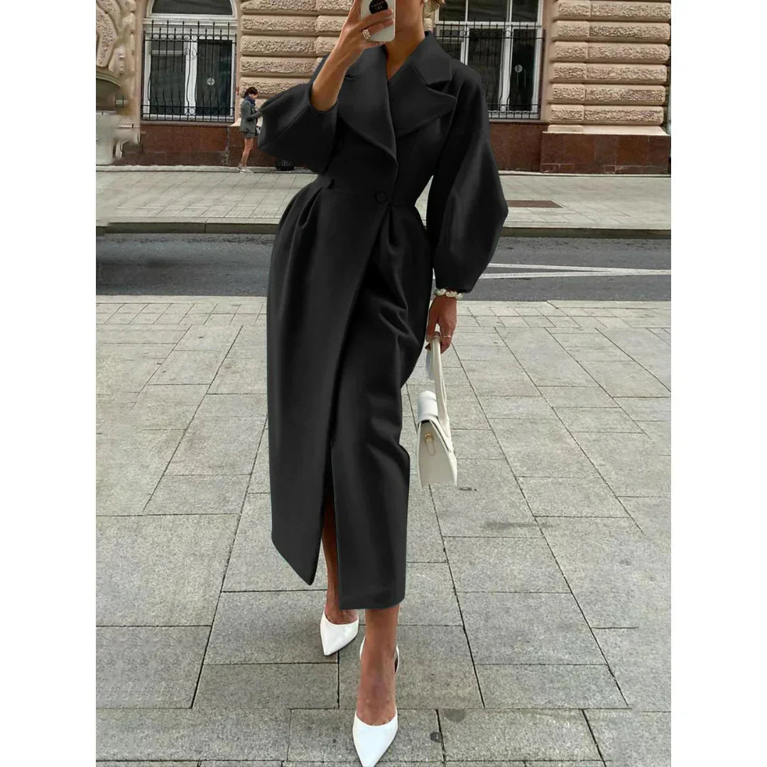 ModeGeist | Lange Jacke Klassischer Schnitt Zeitloser Stil