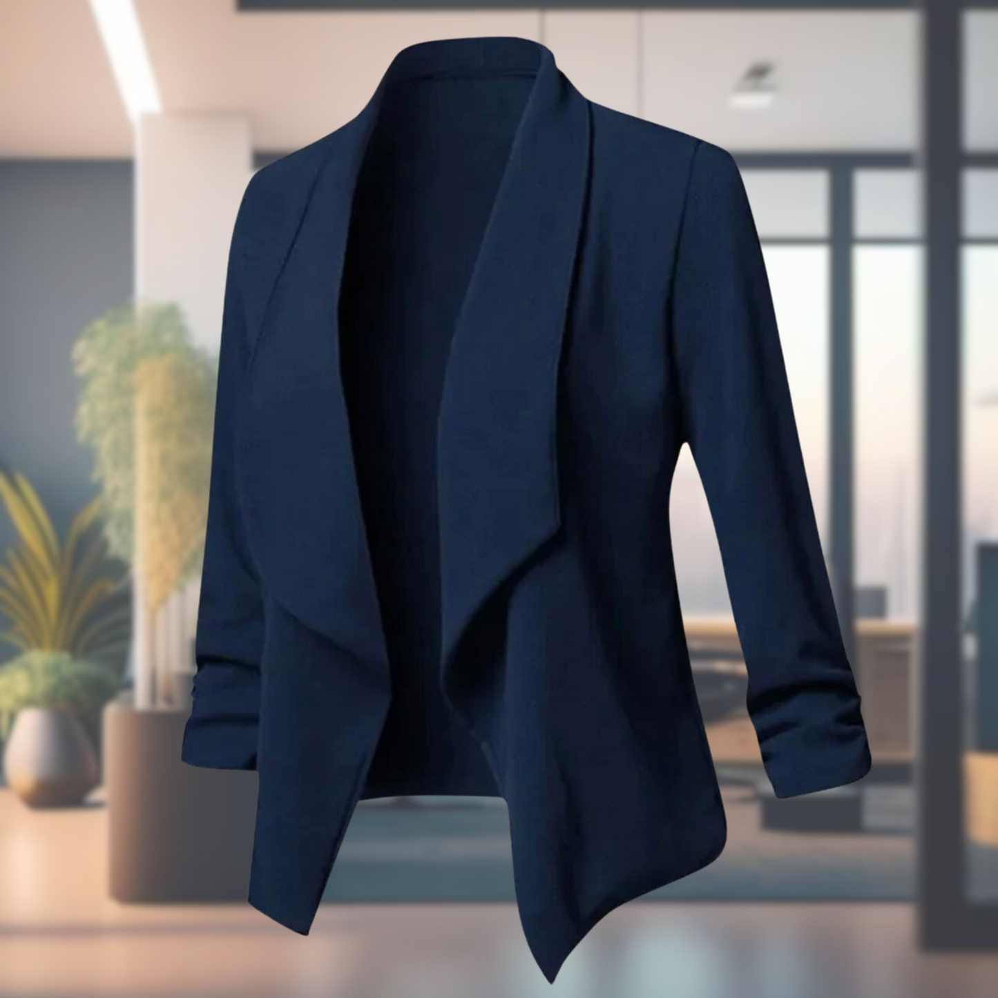 ModeGeist | Offener Damenblazer Mit Langen Ärmeln