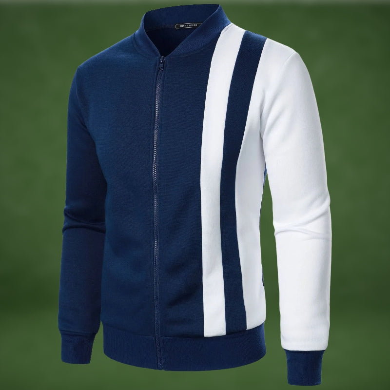 ModeGeist | Sportliches Sweatshirt mit Reißverschluss Polyester-mischung Dynamisches Design