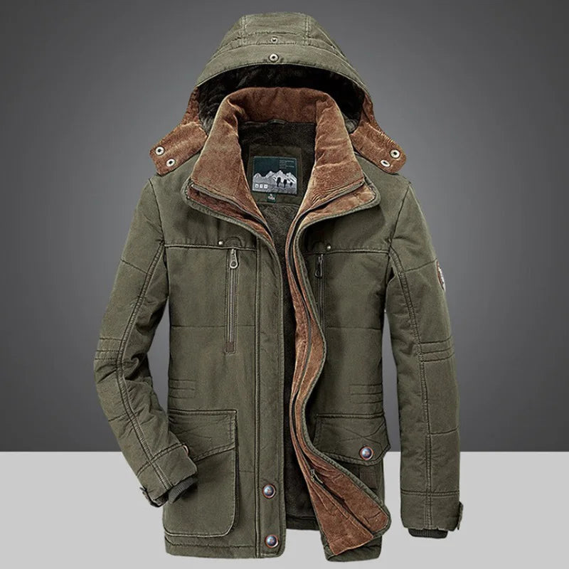 ModeGeist | Robuster Isolierter Wintermantel mit Kapuze"